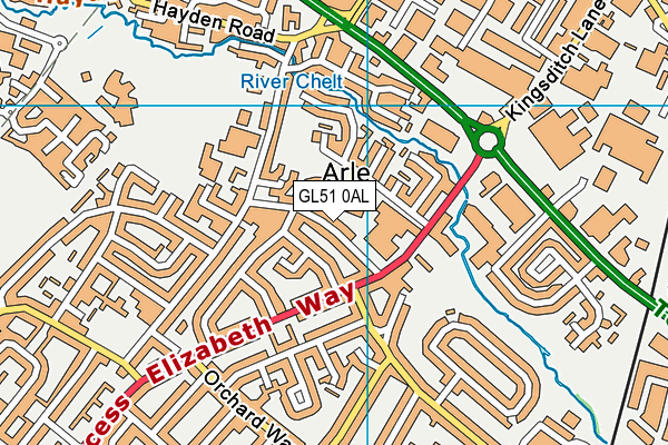 GL51 0AL map - OS VectorMap District (Ordnance Survey) GL51 0AL map - OS VectorMap District (Ordnance Survey)
