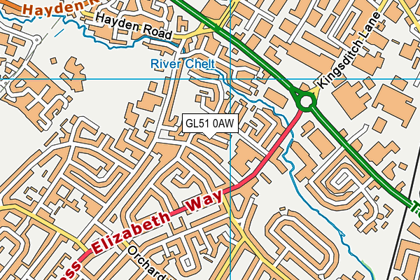 GL51 0AW map - OS VectorMap District (Ordnance Survey) GL51 0AW map - OS VectorMap District (Ordnance Survey)