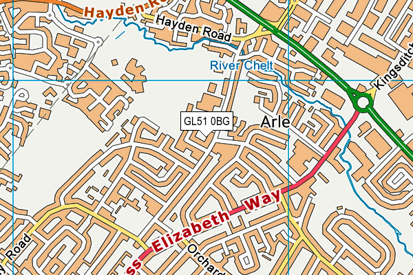 GL51 0BG map - OS VectorMap District (Ordnance Survey) GL51 0BG map - OS VectorMap District (Ordnance Survey)
