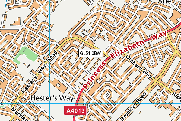 GL51 0BW map - OS VectorMap District (Ordnance Survey) GL51 0BW map - OS VectorMap District (Ordnance Survey)