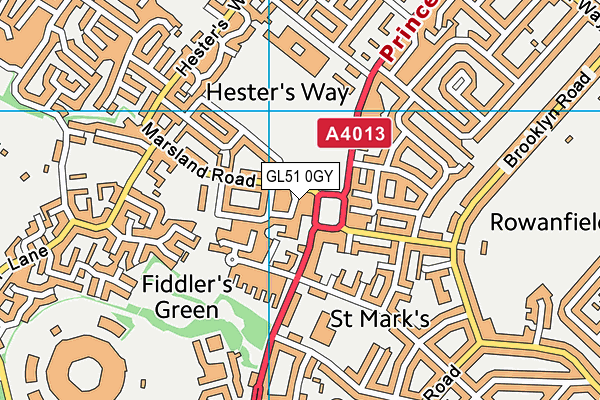 GL51 0GY map - OS VectorMap District (Ordnance Survey) GL51 0GY map - OS VectorMap District (Ordnance Survey)