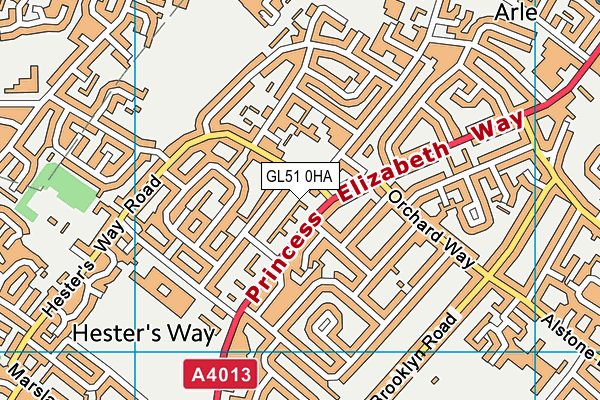 GL51 0HA map - OS VectorMap District (Ordnance Survey) GL51 0HA map - OS VectorMap District (Ordnance Survey)