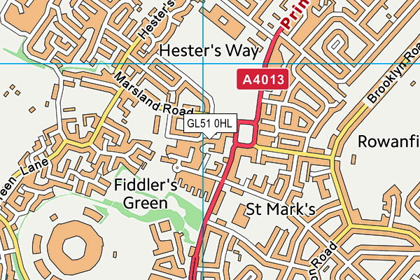 GL51 0HL map - OS VectorMap District (Ordnance Survey) GL51 0HL map - OS VectorMap District (Ordnance Survey)