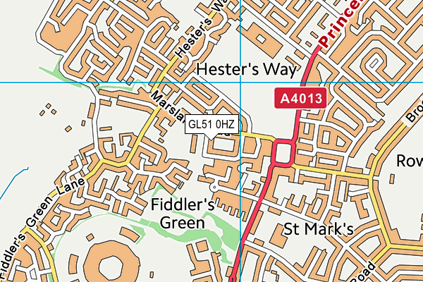 GL51 0HZ map - OS VectorMap District (Ordnance Survey) GL51 0HZ map - OS VectorMap District (Ordnance Survey)