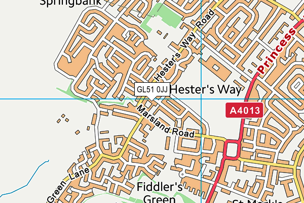 GL51 0JJ map - OS VectorMap District (Ordnance Survey) GL51 0JJ map - OS VectorMap District (Ordnance Survey)