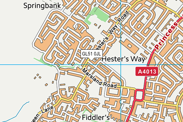 GL51 0JL map - OS VectorMap District (Ordnance Survey) GL51 0JL map - OS VectorMap District (Ordnance Survey)