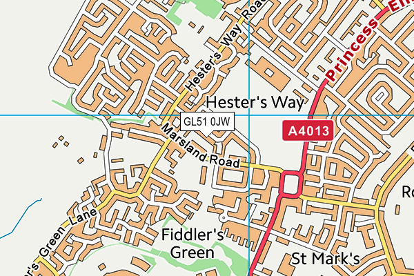 GL51 0JW map - OS VectorMap District (Ordnance Survey) GL51 0JW map - OS VectorMap District (Ordnance Survey)