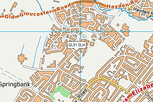 GL51 0LH map - OS VectorMap District (Ordnance Survey) GL51 0LH map - OS VectorMap District (Ordnance Survey)