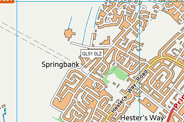 GL51 0LZ map - OS VectorMap District (Ordnance Survey) GL51 0LZ map - OS VectorMap District (Ordnance Survey)