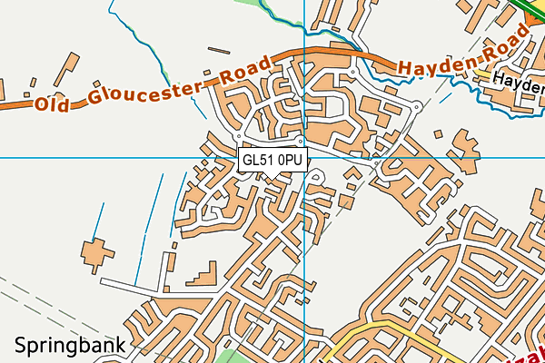 GL51 0PU map - OS VectorMap District (Ordnance Survey) GL51 0PU map - OS VectorMap District (Ordnance Survey)