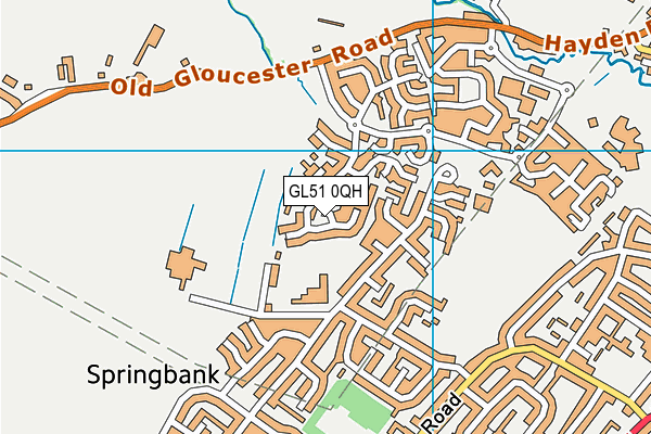 GL51 0QH map - OS VectorMap District (Ordnance Survey) GL51 0QH map - OS VectorMap District (Ordnance Survey)