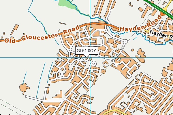 GL51 0QY map - OS VectorMap District (Ordnance Survey) GL51 0QY map - OS VectorMap District (Ordnance Survey)