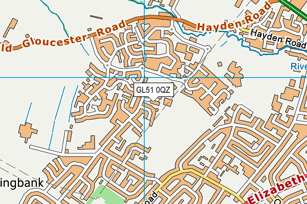 GL51 0QZ map - OS VectorMap District (Ordnance Survey) GL51 0QZ map - OS VectorMap District (Ordnance Survey)