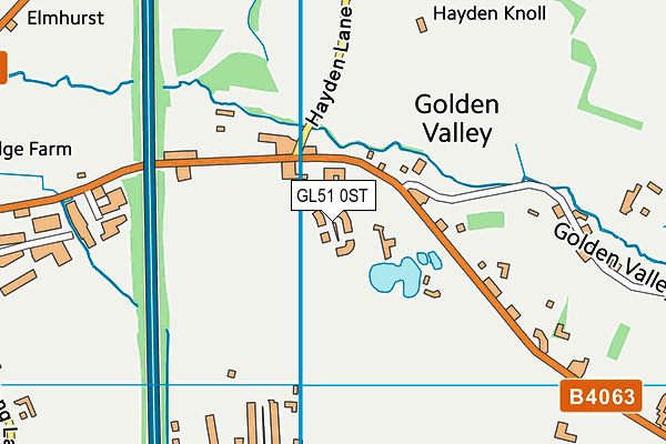 GL51 0ST map - OS VectorMap District (Ordnance Survey) GL51 0ST map - OS VectorMap District (Ordnance Survey)
