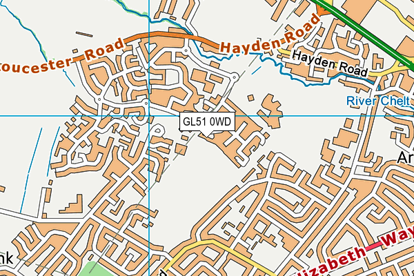 GL51 0WD map - OS VectorMap District (Ordnance Survey) GL51 0WD map - OS VectorMap District (Ordnance Survey)