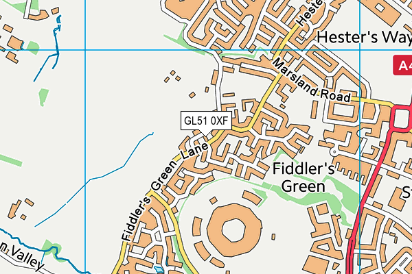 GL51 0XF map - OS VectorMap District (Ordnance Survey) GL51 0XF map - OS VectorMap District (Ordnance Survey)
