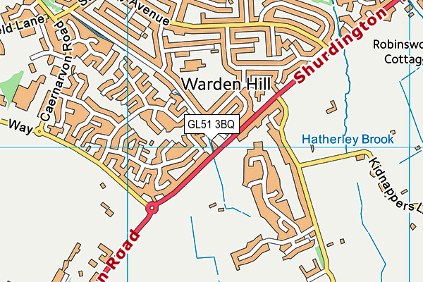 GL51 3BQ map - OS VectorMap District (Ordnance Survey) GL51 3BQ map - OS VectorMap District (Ordnance Survey)