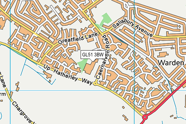 GL51 3BW map - OS VectorMap District (Ordnance Survey) GL51 3BW map - OS VectorMap District (Ordnance Survey)