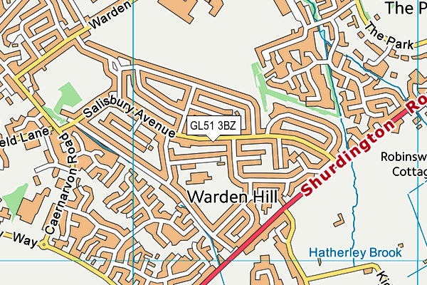 GL51 3BZ map - OS VectorMap District (Ordnance Survey) GL51 3BZ map - OS VectorMap District (Ordnance Survey)