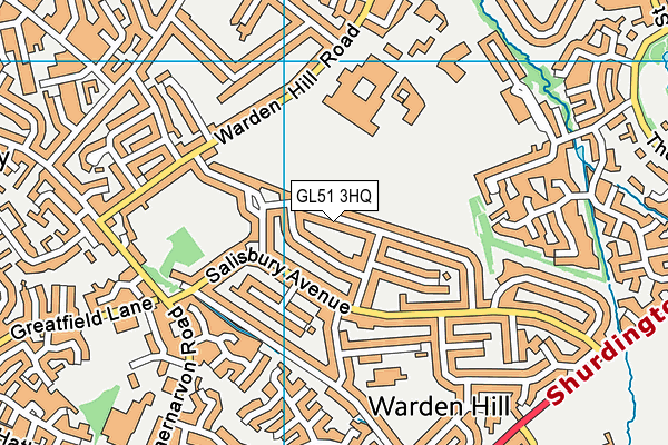 GL51 3HQ map - OS VectorMap District (Ordnance Survey)