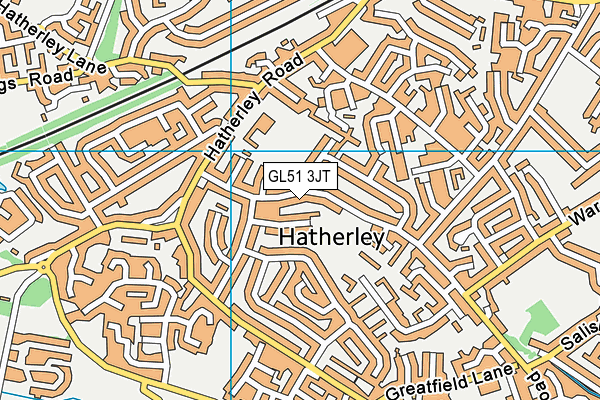 GL51 3JT map - OS VectorMap District (Ordnance Survey) GL51 3JT map - OS VectorMap District (Ordnance Survey)