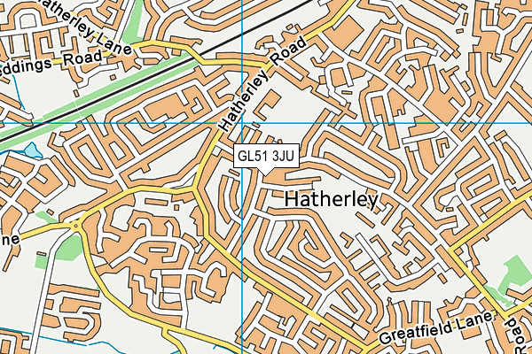 GL51 3JU map - OS VectorMap District (Ordnance Survey) GL51 3JU map - OS VectorMap District (Ordnance Survey)