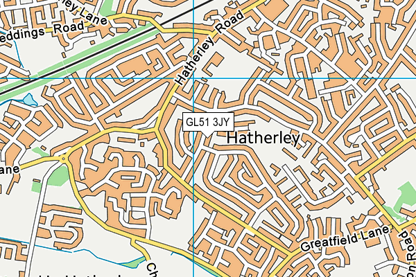 GL51 3JY map - OS VectorMap District (Ordnance Survey) GL51 3JY map - OS VectorMap District (Ordnance Survey)