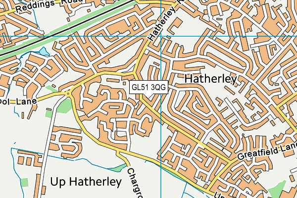 GL51 3QG map - OS VectorMap District (Ordnance Survey) GL51 3QG map - OS VectorMap District (Ordnance Survey)
