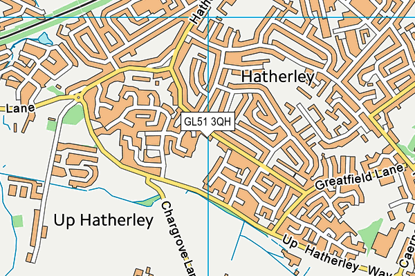 GL51 3QH map - OS VectorMap District (Ordnance Survey) GL51 3QH map - OS VectorMap District (Ordnance Survey)