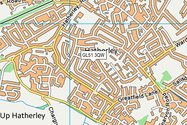 GL51 3QW map - OS VectorMap District (Ordnance Survey) GL51 3QW map - OS VectorMap District (Ordnance Survey)