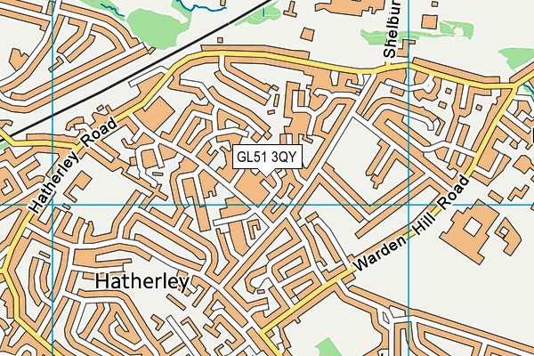 GL51 3QY map - OS VectorMap District (Ordnance Survey) GL51 3QY map - OS VectorMap District (Ordnance Survey)