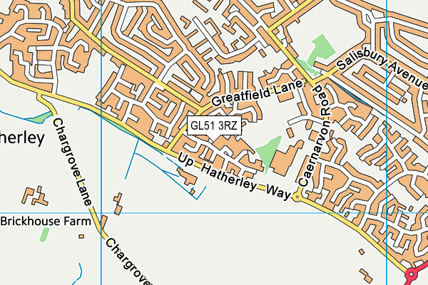 GL51 3RZ map - OS VectorMap District (Ordnance Survey) GL51 3RZ map - OS VectorMap District (Ordnance Survey)