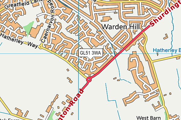 GL51 3WA map - OS VectorMap District (Ordnance Survey) GL51 3WA map - OS VectorMap District (Ordnance Survey)