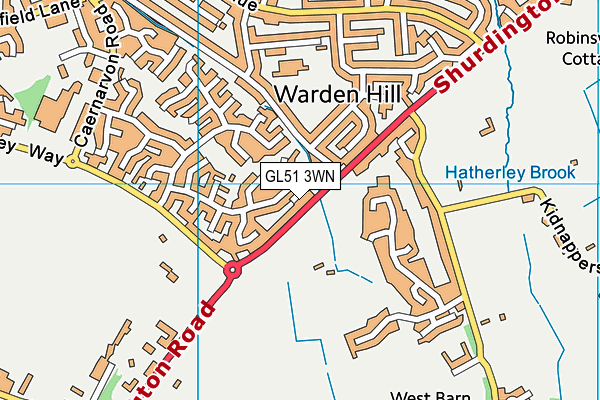 GL51 3WN map - OS VectorMap District (Ordnance Survey) GL51 3WN map - OS VectorMap District (Ordnance Survey)