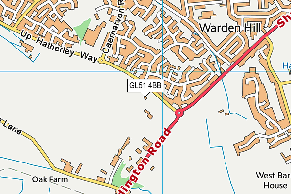 GL51 4BB map - OS VectorMap District (Ordnance Survey) GL51 4BB map - OS VectorMap District (Ordnance Survey)