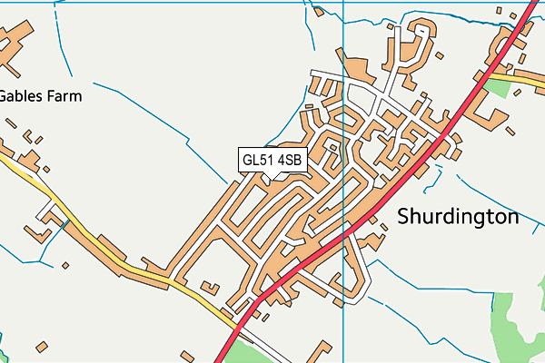 GL51 4SB map - OS VectorMap District (Ordnance Survey) GL51 4SB map - OS VectorMap District (Ordnance Survey)