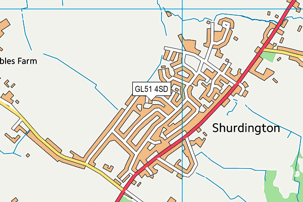 GL51 4SD map - OS VectorMap District (Ordnance Survey) GL51 4SD map - OS VectorMap District (Ordnance Survey)