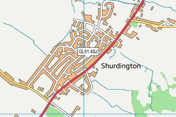 GL51 4SJ map - OS VectorMap District (Ordnance Survey) GL51 4SJ map - OS VectorMap District (Ordnance Survey)