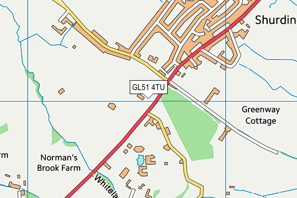GL51 4TU map - OS VectorMap District (Ordnance Survey) GL51 4TU map - OS VectorMap District (Ordnance Survey)