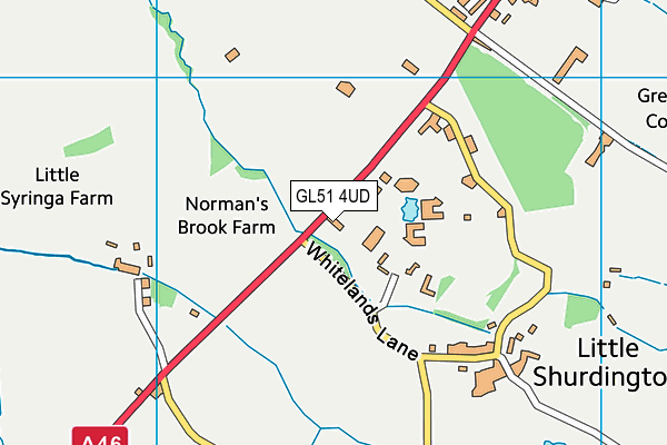 GL51 4UD map - OS VectorMap District (Ordnance Survey) GL51 4UD map - OS VectorMap District (Ordnance Survey)