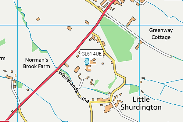 GL51 4UE map - OS VectorMap District (Ordnance Survey) GL51 4UE map - OS VectorMap District (Ordnance Survey)
