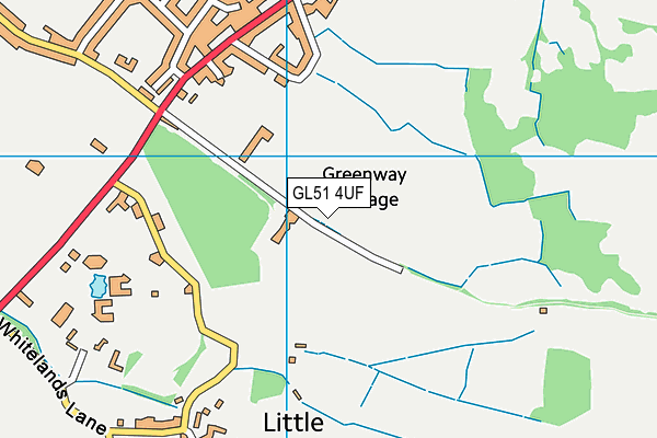 GL51 4UF map - OS VectorMap District (Ordnance Survey) GL51 4UF map - OS VectorMap District (Ordnance Survey)
