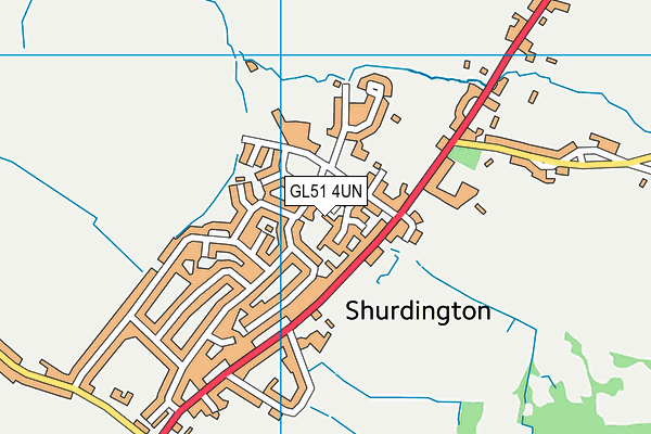 GL51 4UN map - OS VectorMap District (Ordnance Survey) GL51 4UN map - OS VectorMap District (Ordnance Survey)