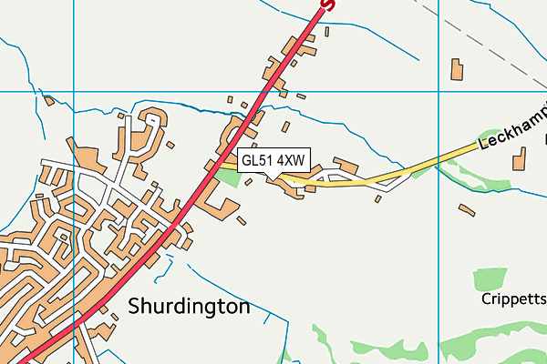 GL51 4XW map - OS VectorMap District (Ordnance Survey) GL51 4XW map - OS VectorMap District (Ordnance Survey)