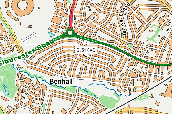 GL51 6AQ map - OS VectorMap District (Ordnance Survey) GL51 6AQ map - OS VectorMap District (Ordnance Survey)