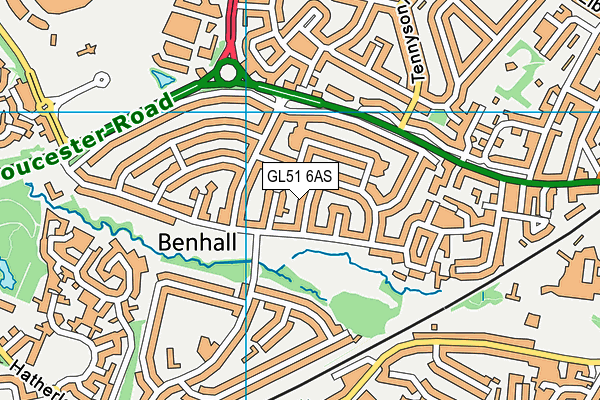 GL51 6AS map - OS VectorMap District (Ordnance Survey) GL51 6AS map - OS VectorMap District (Ordnance Survey)