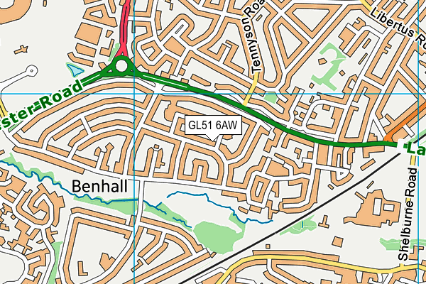 GL51 6AW map - OS VectorMap District (Ordnance Survey) GL51 6AW map - OS VectorMap District (Ordnance Survey)