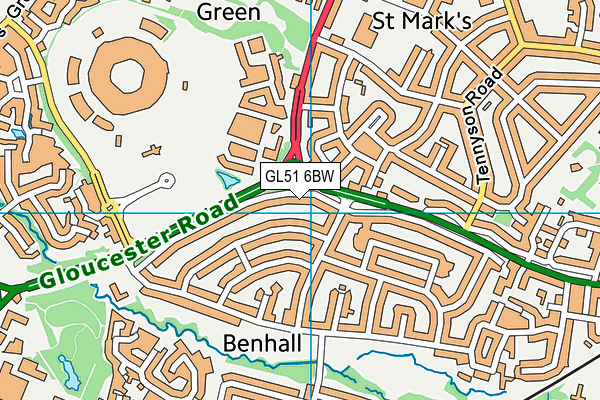 GL51 6BW map - OS VectorMap District (Ordnance Survey) GL51 6BW map - OS VectorMap District (Ordnance Survey)