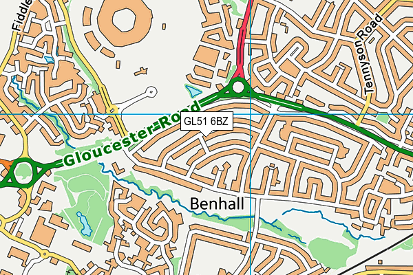 GL51 6BZ map - OS VectorMap District (Ordnance Survey) GL51 6BZ map - OS VectorMap District (Ordnance Survey)
