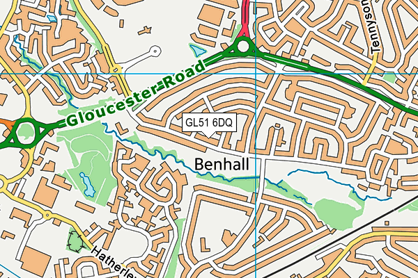 GL51 6DQ map - OS VectorMap District (Ordnance Survey) GL51 6DQ map - OS VectorMap District (Ordnance Survey)